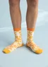 “April” socks in organic cotton (mango S/M)