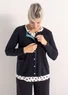 Cardigan in organic/recycled cotton (black XS)