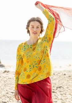 “Bhumika” organic cotton/modal top - pineapple