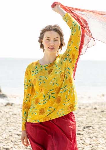 “Bhumika” organic cotton/modal top - pineapple