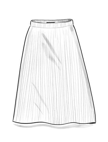 Nederdel i lammeuldsmiks - lys grå