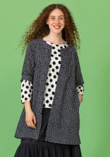 “Monika” woven organic cotton tunic - black