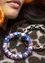 “Zuri” organic cotton/recycled wood bracelet (sapphire blue L/XL)