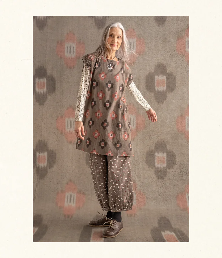 “Harda” woven tunic in cotton