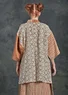  Kimono "Matsumoto" en lin/coton (écru/sienne brûlé S/M)