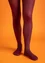 Solid-colour tights made from recycled polyamide (aubergine XXL)