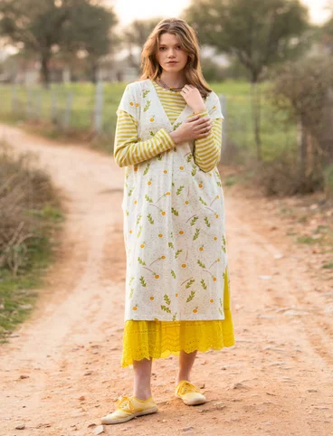 “Dandelion” organic cotton jersey dress - ecru