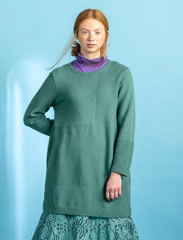 Wool/organic cotton knit tunic - artemisia