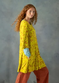 “Iron" organic cotton/modal jersey tunic - lime green