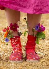 Espadrilles ”Hake” en coton - bordeaux