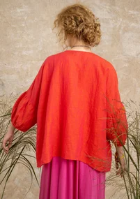 Linen blouse - radish