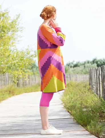“Cape” knit dress in organic cotton - rowan