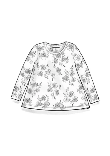 Top "Sabrina" en coton biologique - plumes