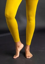 Solid-colour leggings made from recycled polyamide - olive oil