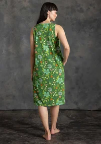 “Midsommarsol” jersey dress in organic cotton - seaweed