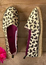 Espadrilles ”Hake” en coton - naturel