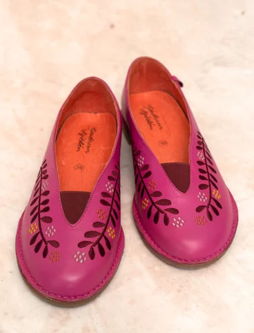 Chaussures ¨Lily¨ en cuir nappa - hibiscus