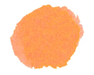 A blob of orange watercolour.