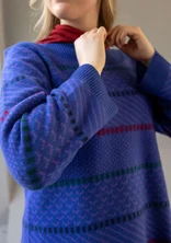 “Haida” felted recycled wool sweater - lupin