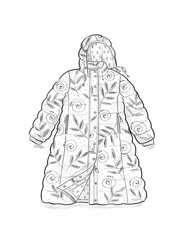 “Bhumika” recycled polyester/down coat - pineapple