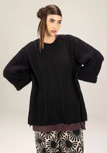 “Midori” organic cotton sweater - black