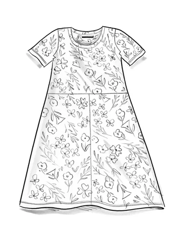 Tricot jurk "Ingrid" van katoen/modal - lichte waterlelie