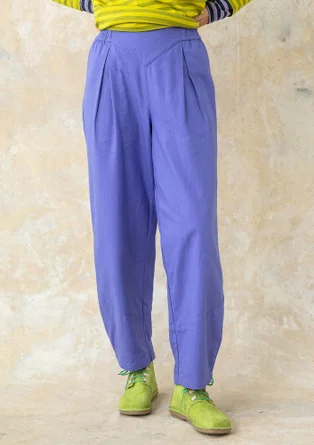 Woven organic cotton trousers - sky blue