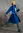 Manteau long en laine mélangée - bleu klein