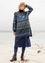 “Borealis” organic and recycled cotton/wool knit tunic (ink blue S)