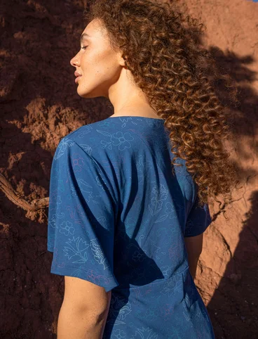 Jerseykleid „Carmen“ aus Bio-Baumwolle/Modal - porzellanblau