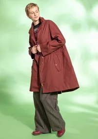 “Madison” organic cotton parka - beetroot