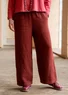 Woven linen pants (red curry S)