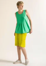 Short tissé "Seraj" en lin - vert lime