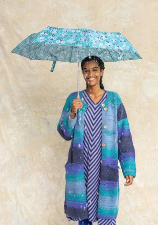 Parapluie "Peggy" en polyester recyclé - vert lagon