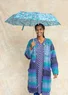 Parapluie "Peggy" en polyester recyclé (vert lagon Taille unique)