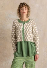 “Vendela” organic/recycled cotton cardigan - dark natural