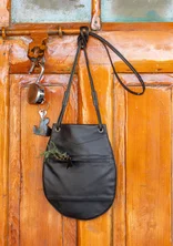 Leather handbag - black