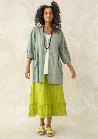 Woven artist’s blouse in organic cotton - hopper