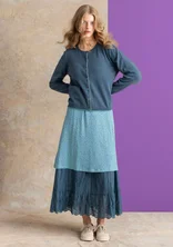 Gilet "Esme" en coton biologique/recyclé - indigo vert