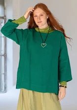 “Azores” linen blouse - light bottle green
