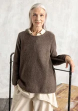 “Bästis” sweater in an alpaca blend - light potato/melange