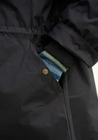 Parka "Lucy" en coton biologique tissé - noir