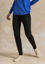 “Bianca” lyocell/elastane jersey leggings - black