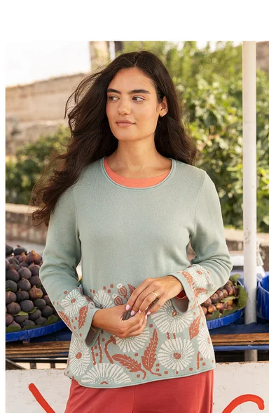 Jacquard sweater Poppy