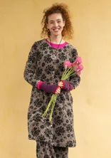 “Selma” organic cotton/recycled polyester velour dress - potato