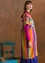 Robe "Antigua" en lin tissé (multicolore S)