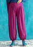 Pantalon "Melodie" en jersey de coton biologique/modal/élasthanne  (raisin S)