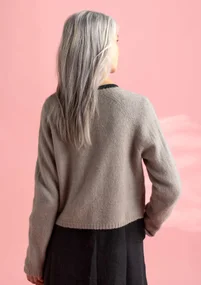 Wool/cotton/alpaca cardigan - light potato