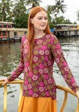 “Cress” lyocell/elastane top - grape