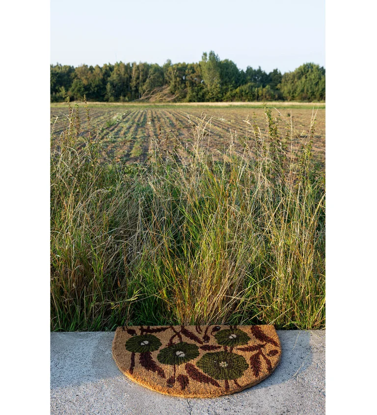 “Poppies” doormat in coir